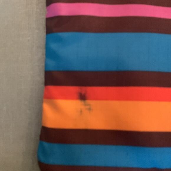 LeSportsac Crossbody Bag Multicolor Stripes Zippered Pockets - Picture 4 of 7